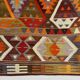 5x8 Soft Colors Persian Kilim Rug, Oushak Area Rug, 157x255Cm