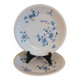Duo d'assiettes plates Limoges Haviland fleurs 70's