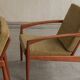 Set of 2 paperknife easy chairs by Kai Kristiansen, Denmark, 1960's