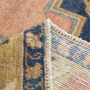 5x9 Peach Red Dark Blue Persian Area Rug, 153x290Cm SK 18900