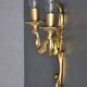 Wall lamp in twisted golden bronze baroque 2 lights