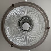 Holophane prismatic glass pendant light
