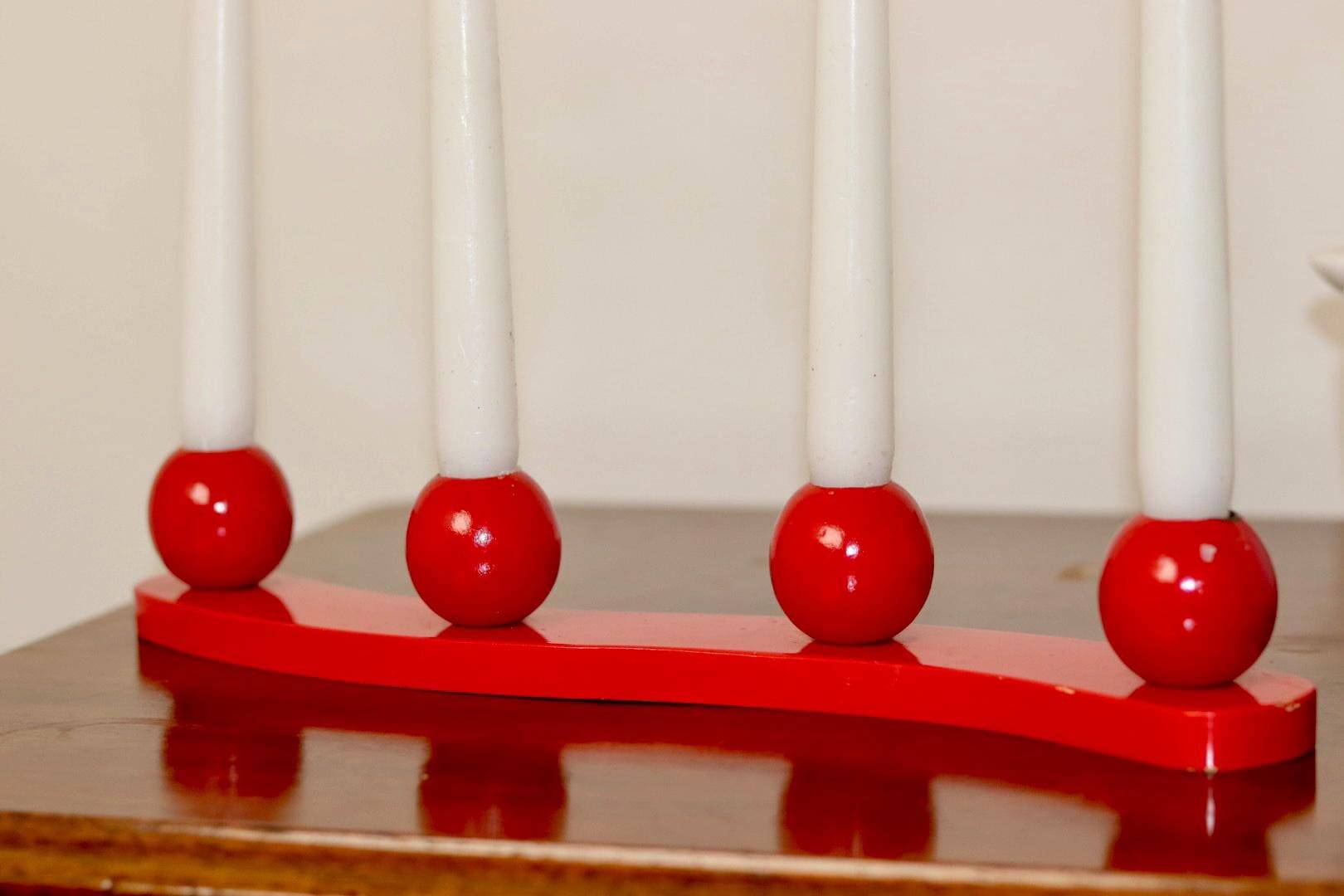 Candélabre suédois à fuseaux