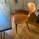 Non-extensible marble green dining table + 6 chairs