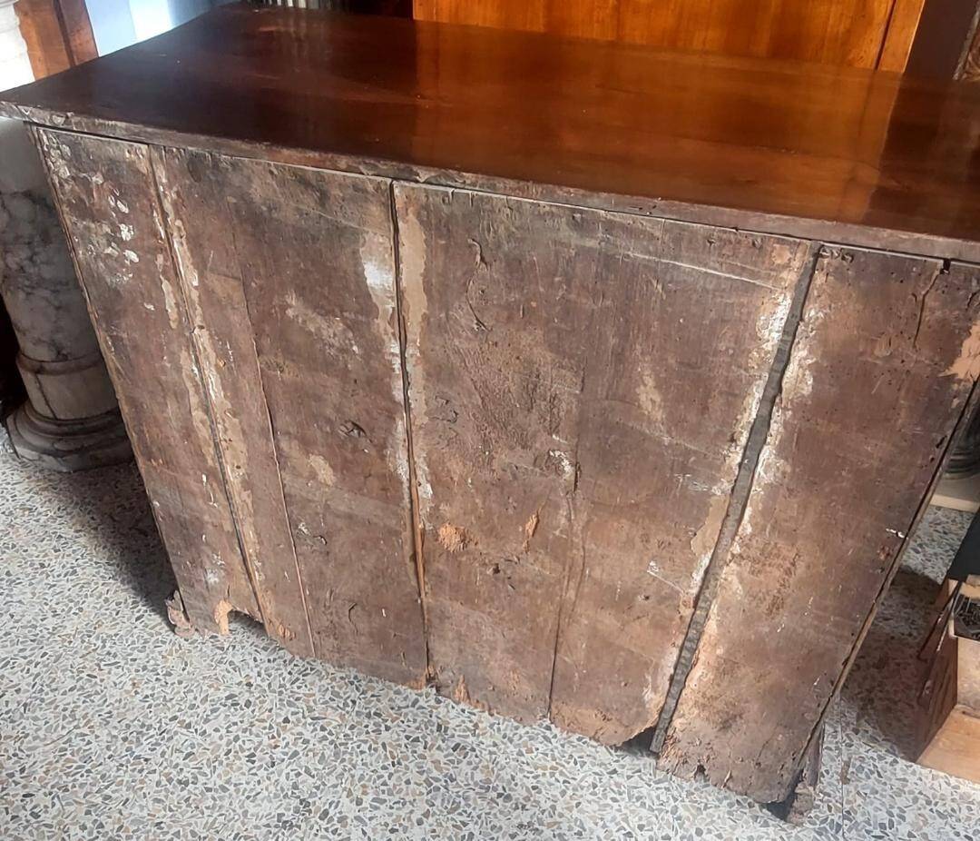 17th-century walnut antique chest of drawers