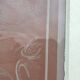 Engraved glass door, late 19th century.