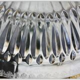 Large flared St Louis Crystal model Thistle gold.