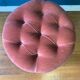 Pouf en velours rose