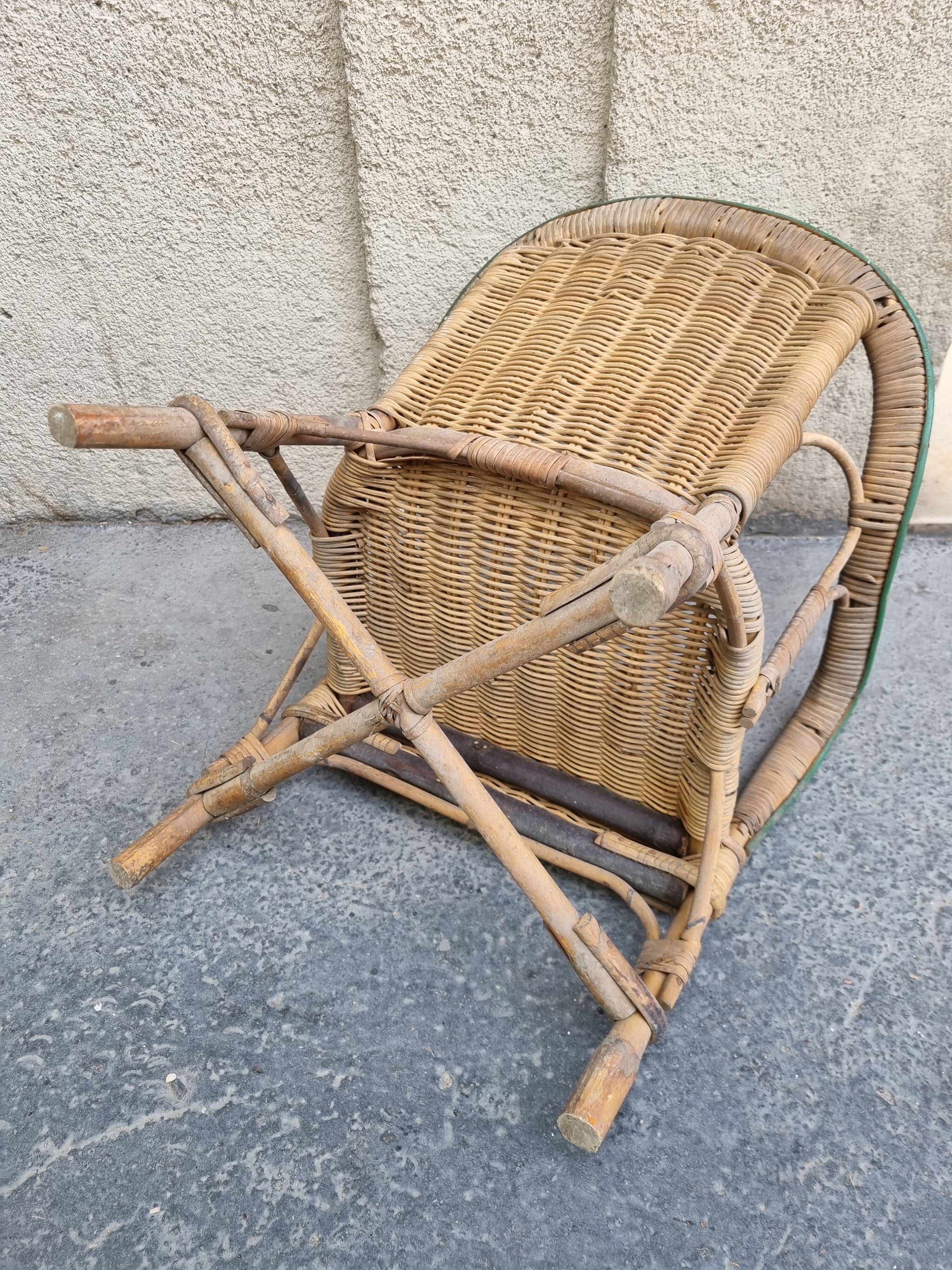 children's rattan chair