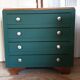 Art Deco green chest of drawers