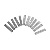 12 old crystal knife holders