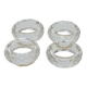 4 Ronds De Serviette En Cristal