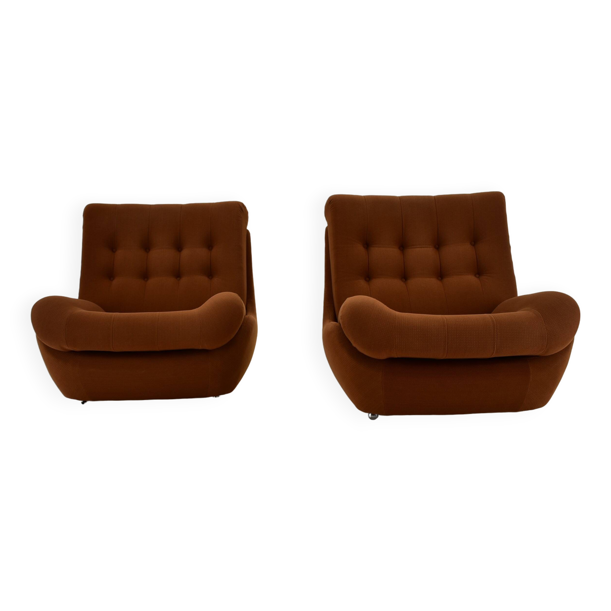 Pair of vintage mid-century Atlantis armchairs, 1960s