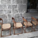 Baumann sled chairs, set of four