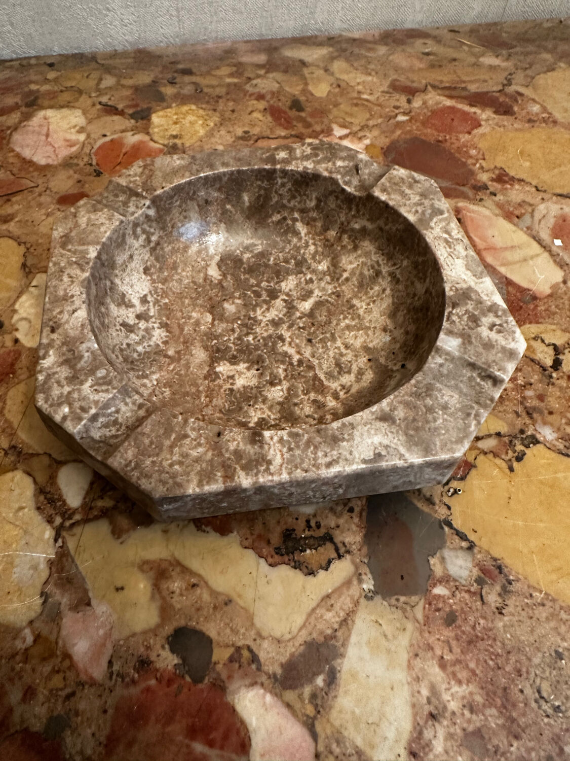 Ashtray, marble catch-all.