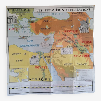 School map of the first civilizations