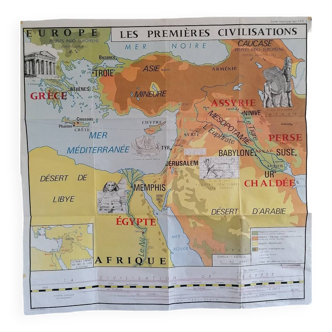 Carte scolaire les premieres civilisations