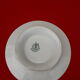 Flat on peedouche in earthenware Hamage and Moulin des loups model Rosaces diam 23 cm