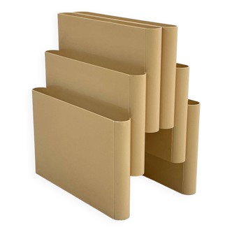 Porte-magazines beige par Giotto Stoppino pour Kartell, 1970
