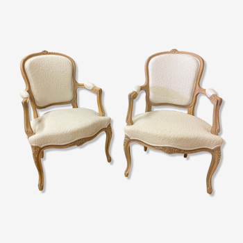 2 fauteuils Louis XV
