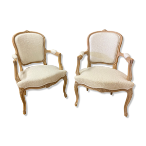 2 fauteuils Louis XV