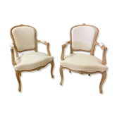 2 fauteuils Louis XV