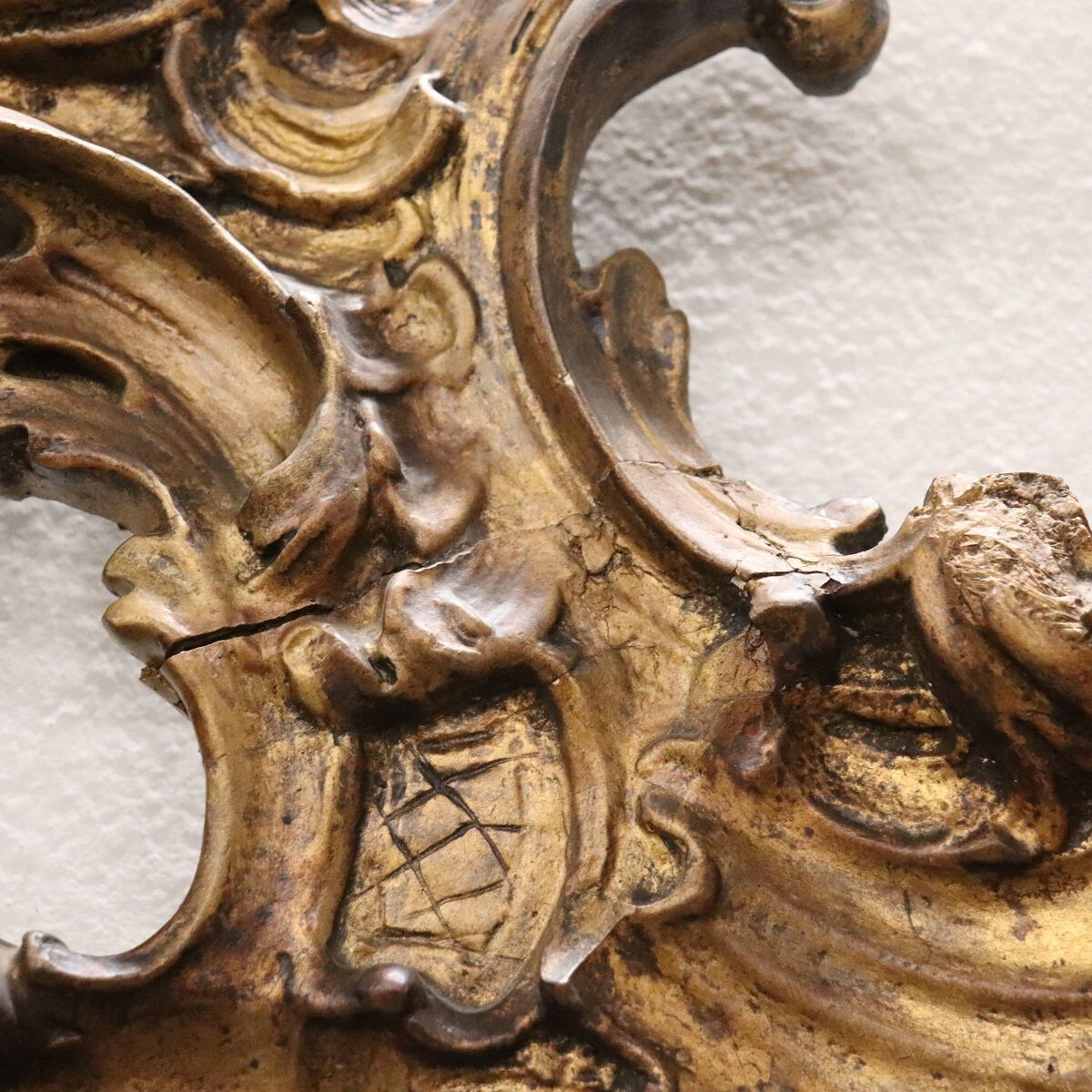 Antique Large Wall Mirror, Italy Late 19th Century