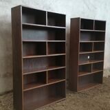 Pair of solid wood 1950/1960 libraries