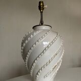 Emile Tessier lamp in glazed clay by Malicorne 1960