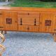 Vintage dining room attributed to Audoux and Minet in bamboo and rattan