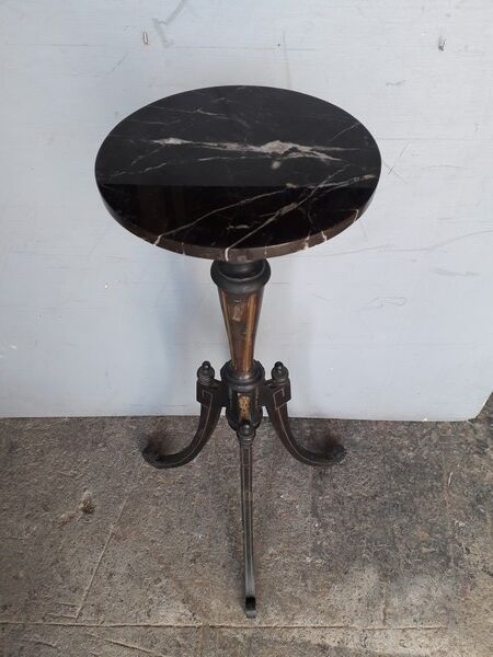 Napoleon III wooden and marble column saddles xiXem
