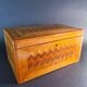Marquetry Jewelry or Keepsake Box – Vintage Elegance in Pre-Cut Wood