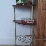 Gold metal corner shelf