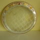 Service tray with cakes, silver plated, double glass with lace insertion, original box