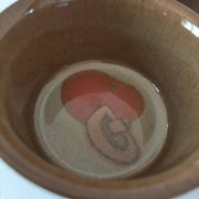 6 Denby stoneware ramekins with mushroom design - 1970s