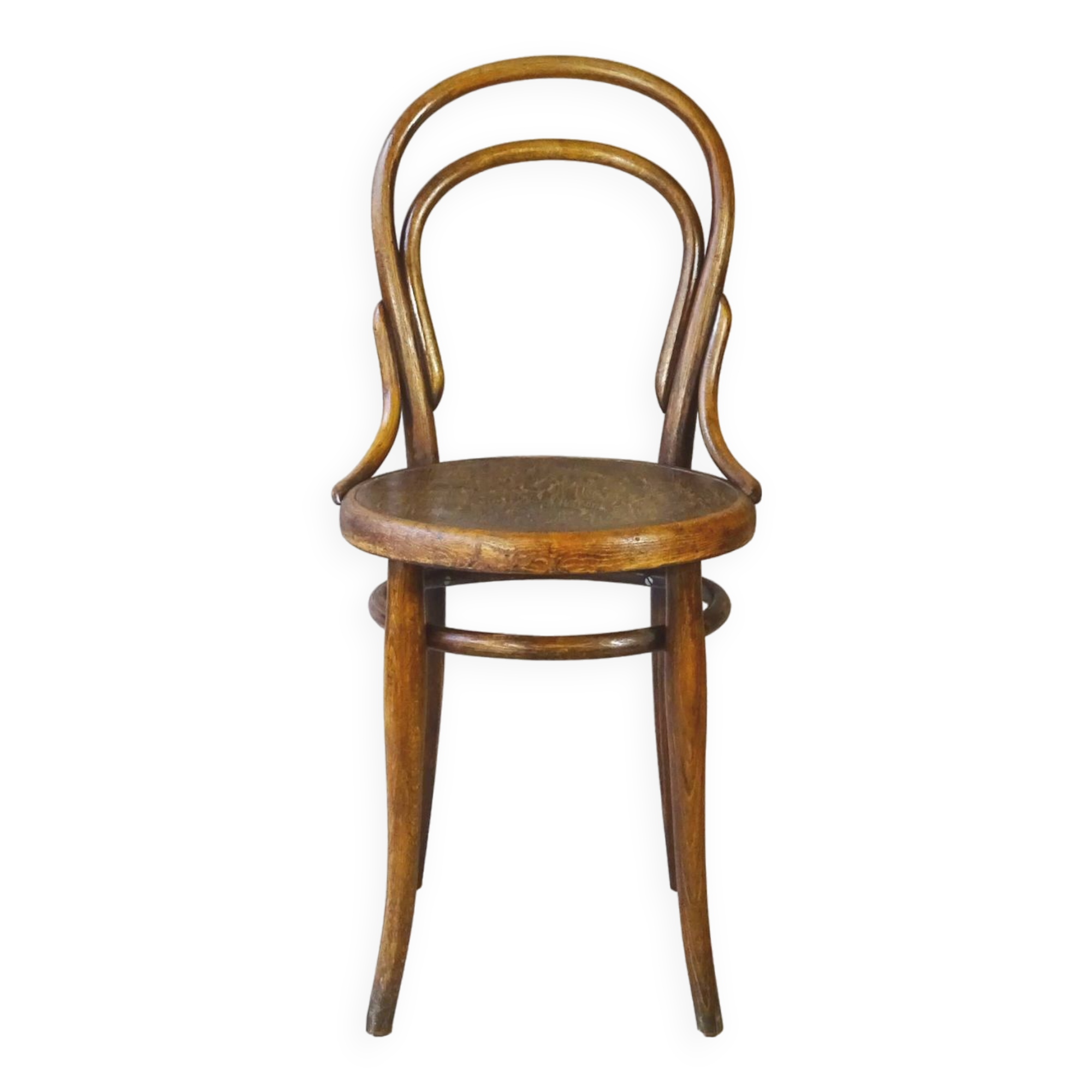THONET bistro chair N°14 - 1/2 - Ca 1900, wooden seat