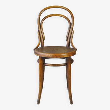 Chaise bistrot THONET N°14 - 1/2- Ca 1900, assise bois