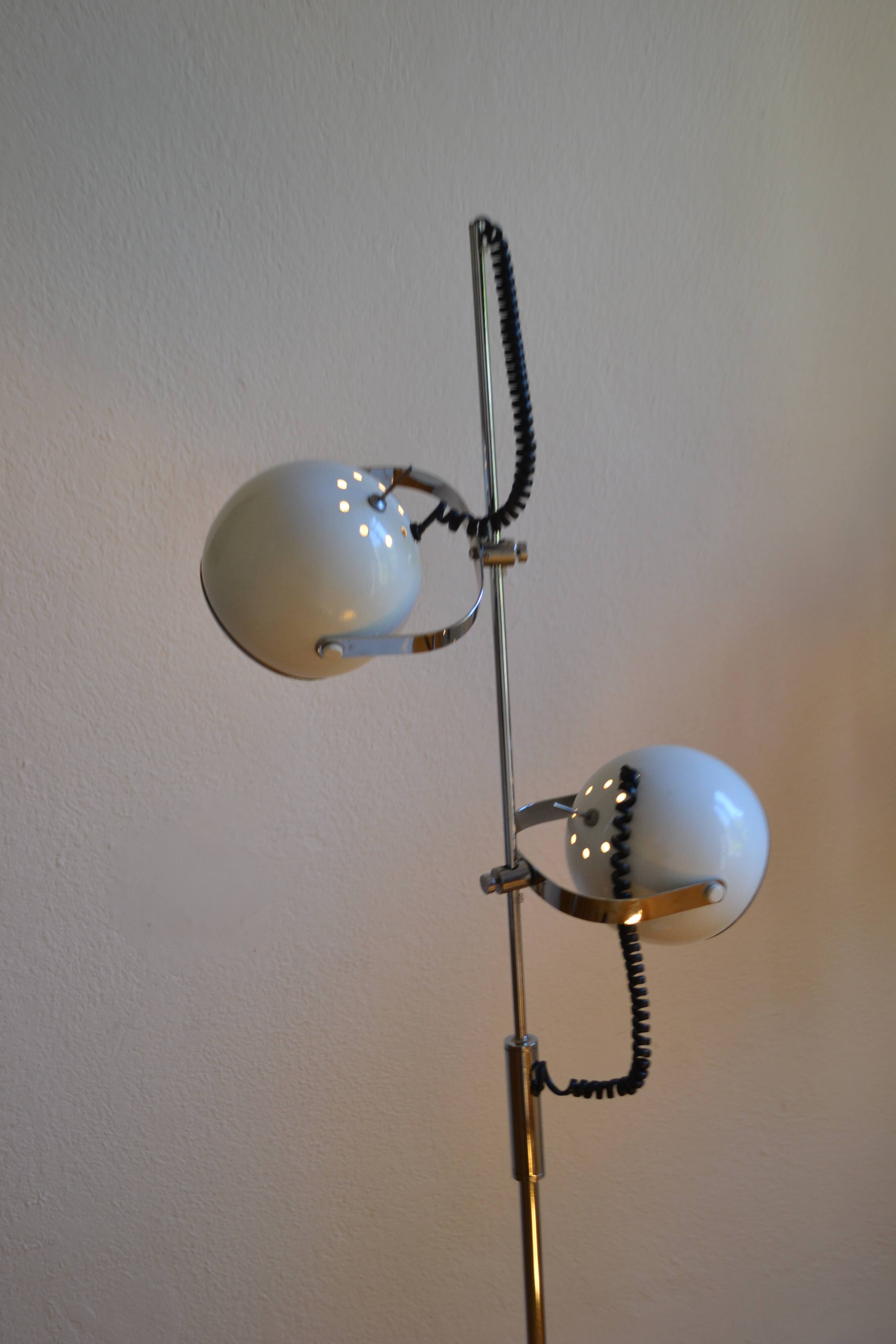 Vintage 1980 Eye Ball Reading Floor Lamp *** cult object of the 80s ***