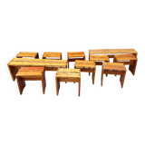 Perriand benches and stools