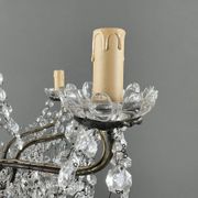 Crystal and bronze chandelier, 20th century