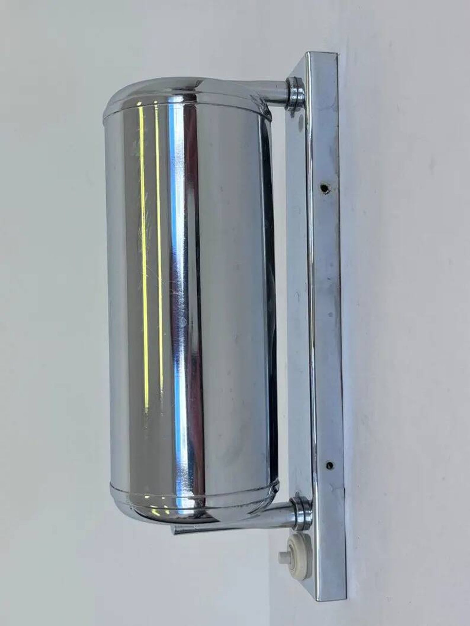 Bauhaus adjustable Chrome Wall Lamp, 1930s - Czechoslovakia