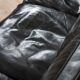 Mogens Hansen black aniline 3 seater sofa from the 70s.