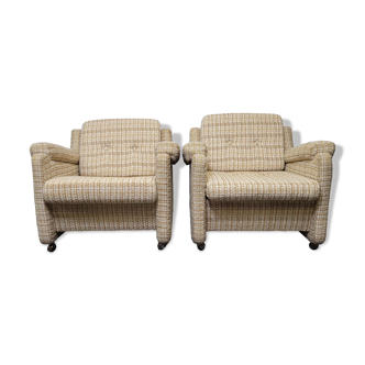 Armchairs JItona Design Czechoslovakia 1970s.