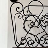 Vintage 50s cast iron magazine rack