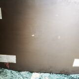 Smoked vintage bevelled mirror - 93x63cm