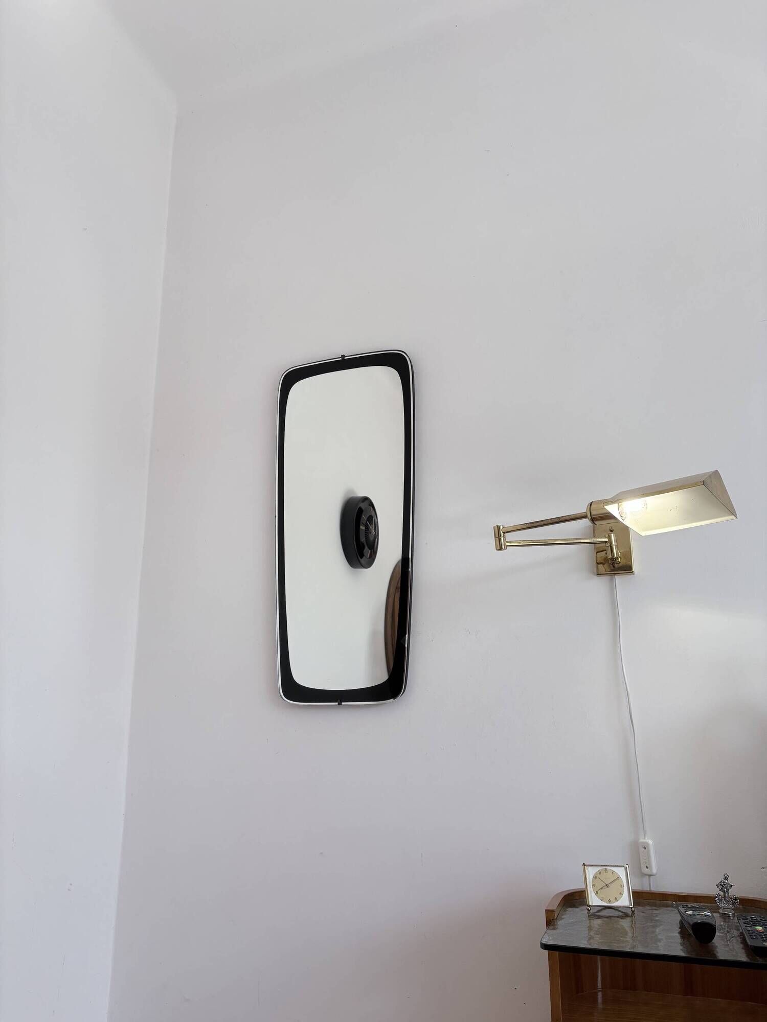 Large, asymmetrical Rockabilly-style crystal mirror, 1960s.