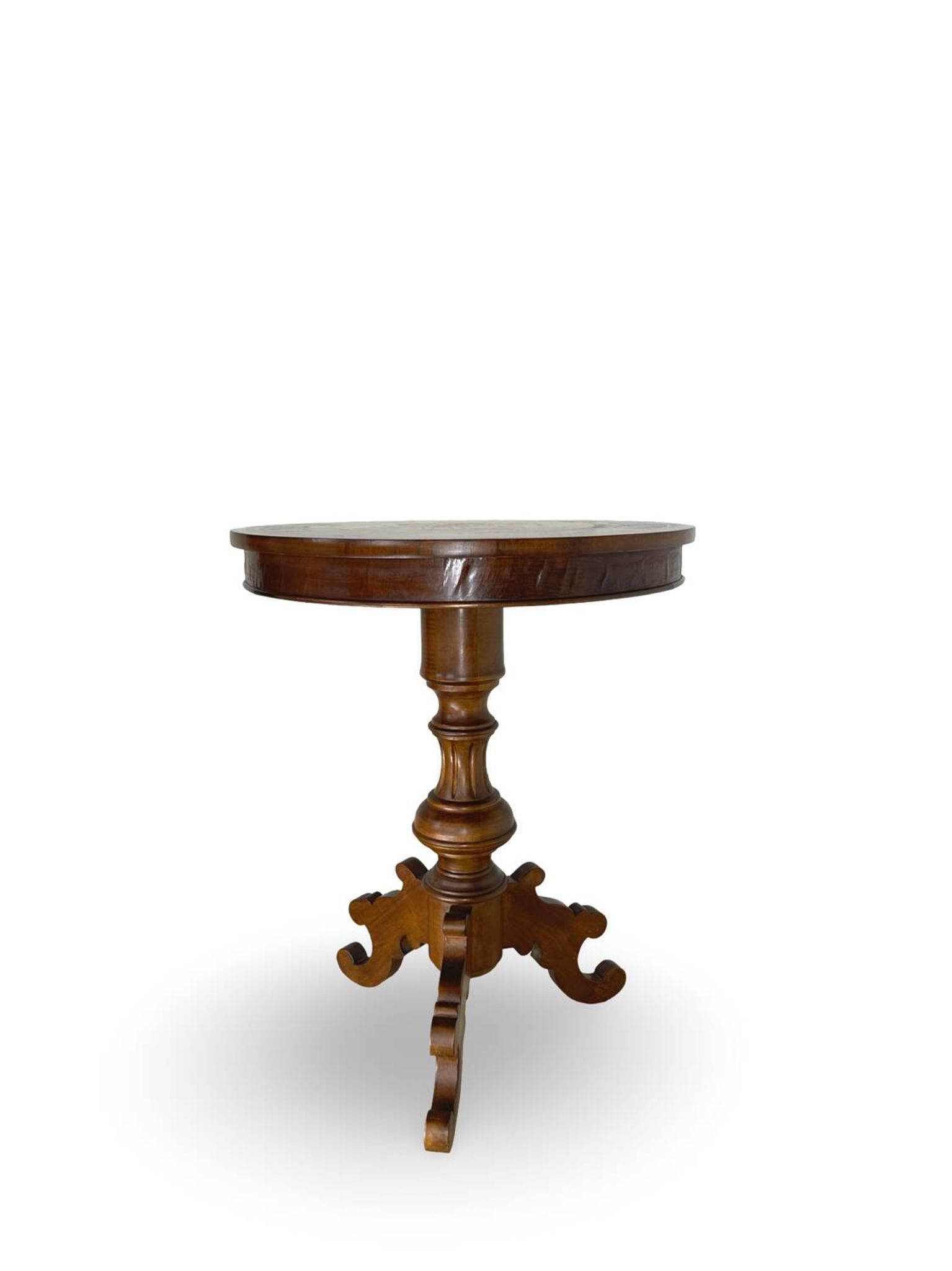 an antique Italian Sorrento occasional table top, from the 19th