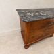 French Louis-Philippe style commode in walnut burl.