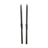 Old wooden skis