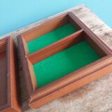 Burl wood box for playing cards
